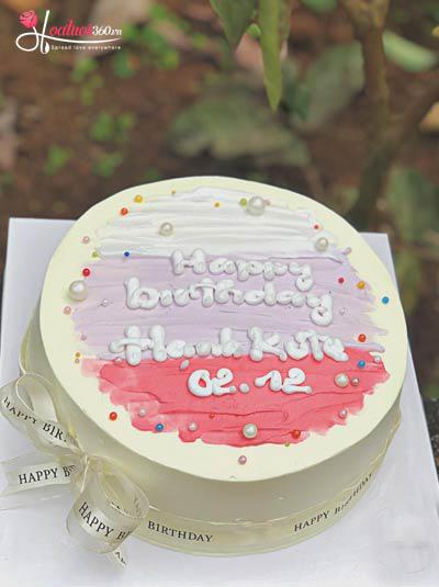 Birthday cake - Colorful love