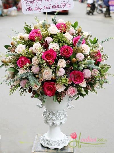 Congratulations flower vase - Luxury