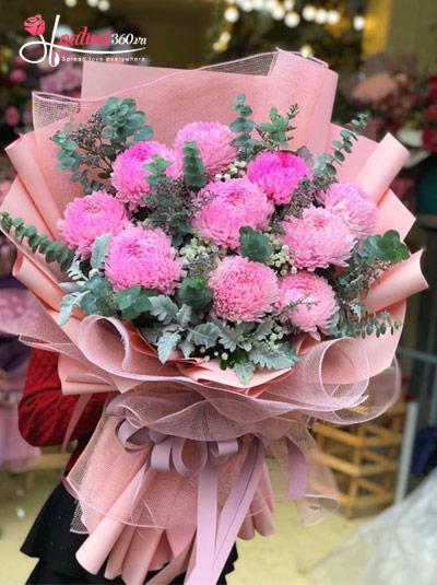Chrysanthemum peony bouquet - You are mine