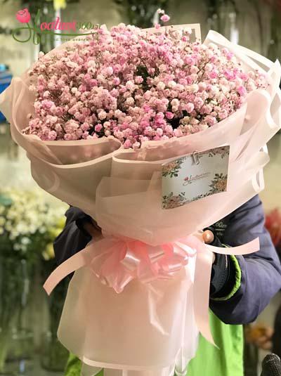 Pink baby's breath bouquet - Perfect