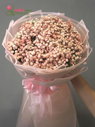 Baby's breath bouquet - Attention