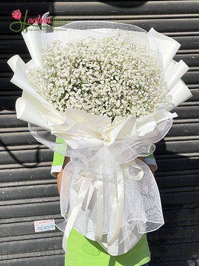 Baby's breath bouquet - Having you in my life