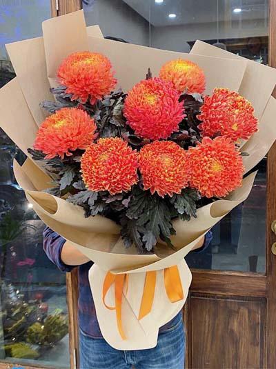 Chrysanthemum peony bouquet - Aura