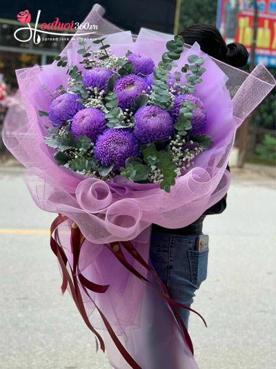 Chrysanthemum peony bouquet - Life is beautiful