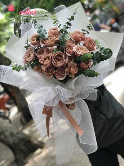 Coffee rose bouquet - Remember to