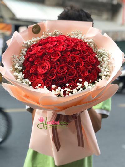 Bó hoa hồng đỏ - Sweet love