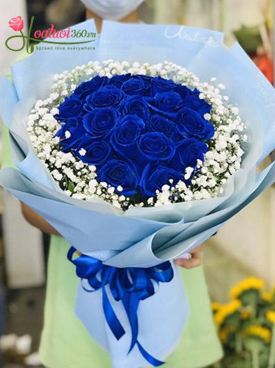 Blue roses bouquet - Endless Love