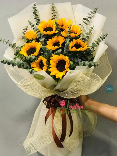 The most beautiful sunflower bouquet