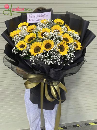Sunflower bouquet - Shining
