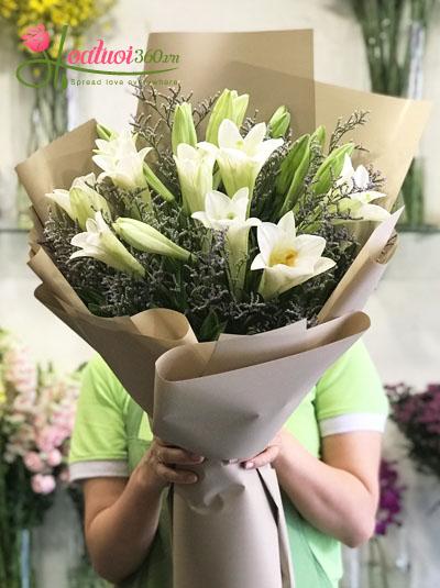 White lilium bouquet - Forever