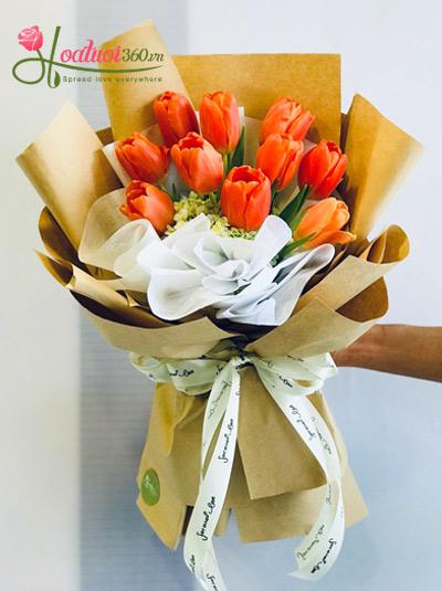 Tulip flowers bouquet - Brilliant colors
