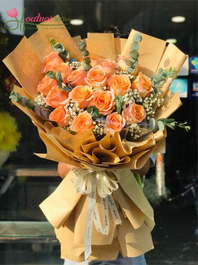 Ecuadorian rose bouquet - Warm your heart