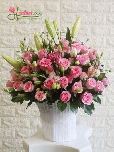 Congratulation flowers - Lovely rose