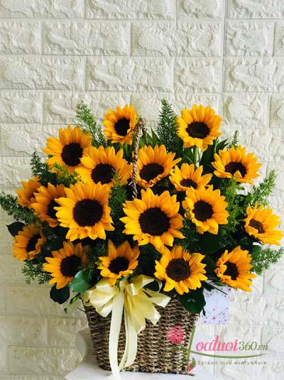 Sunflower basket - Sunny