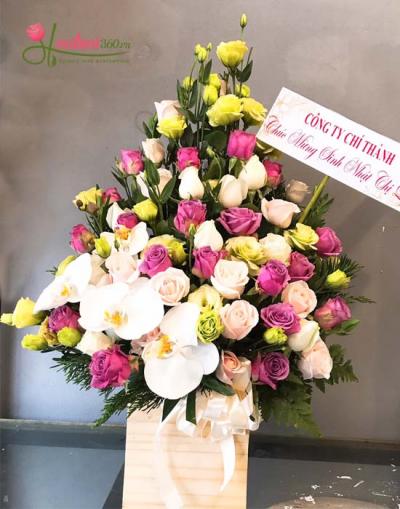 Congratulation flowers - Luxurious beauty