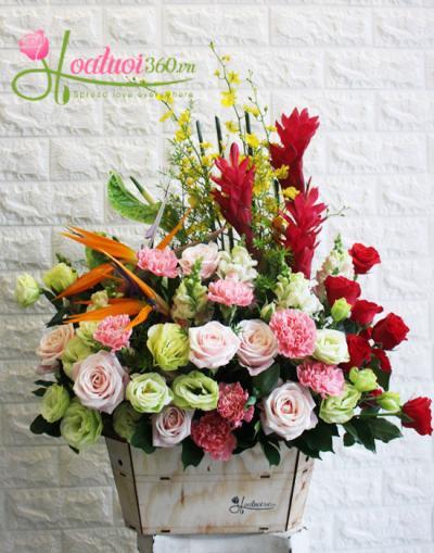 Congratulation flowers - Love and happy