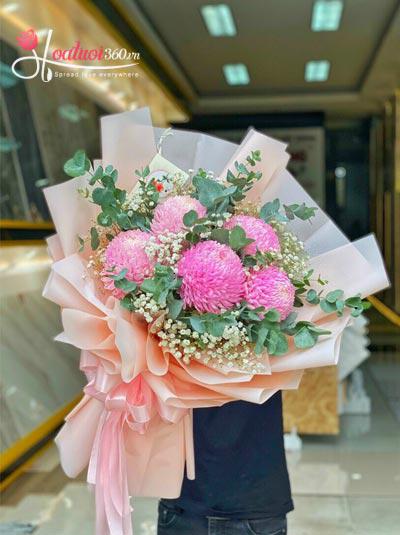 Chrysanthemum peony bouquet - Romantic