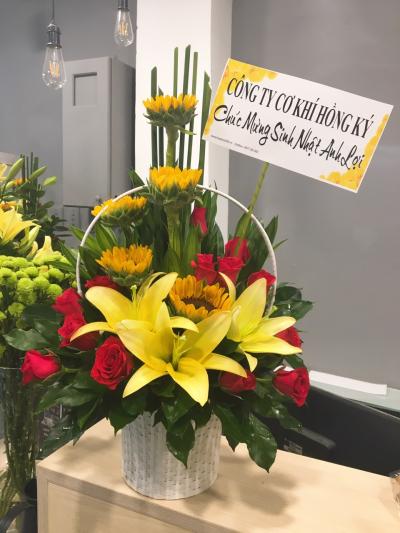 Birthday flowers - Good luck and success