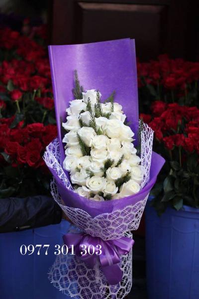 Long stem flower bouquet - Halo