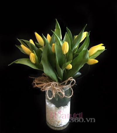 Tulip flowers vase - Mystic