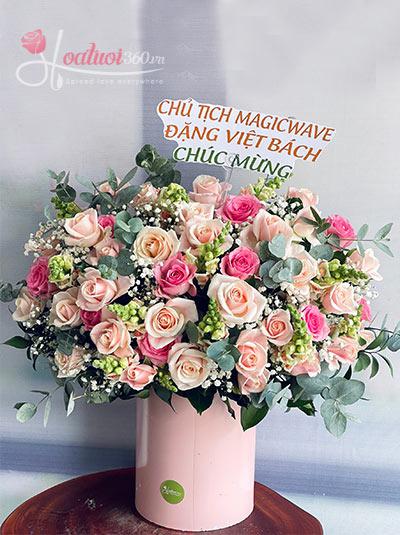 Congratulation flowers - Succeed in business