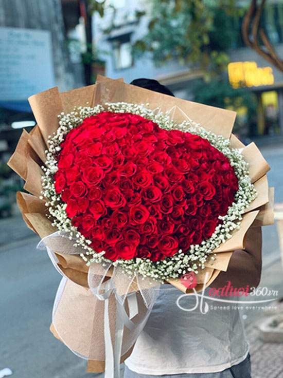 Bó hoa hồng đỏ - Làm vợ anh nhé!