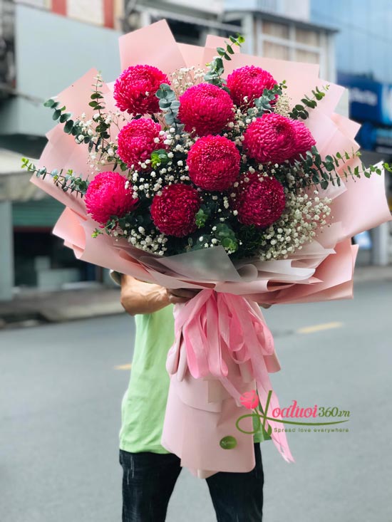 Chrysanthemum peony bouquet - Forever young