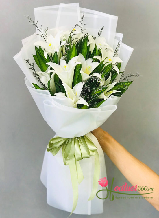 White lilium bouquet - Sweety