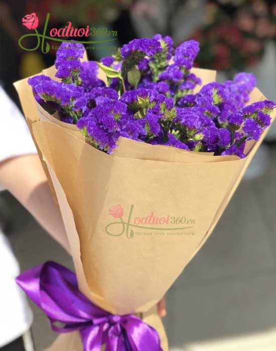 Purple salem flower bouquet for the opening day more meaningful