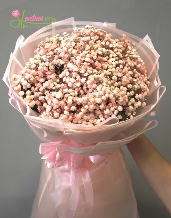 Baby's breath bouquet - Attention