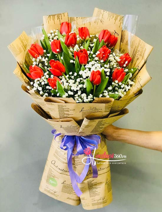Tulip flowers bouquet - In my heart