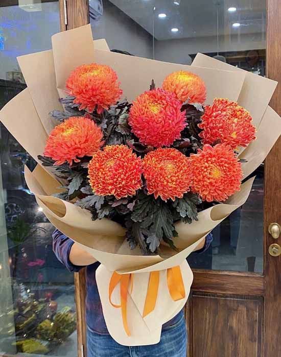 Chrysanthemum peony bouquet - Aura